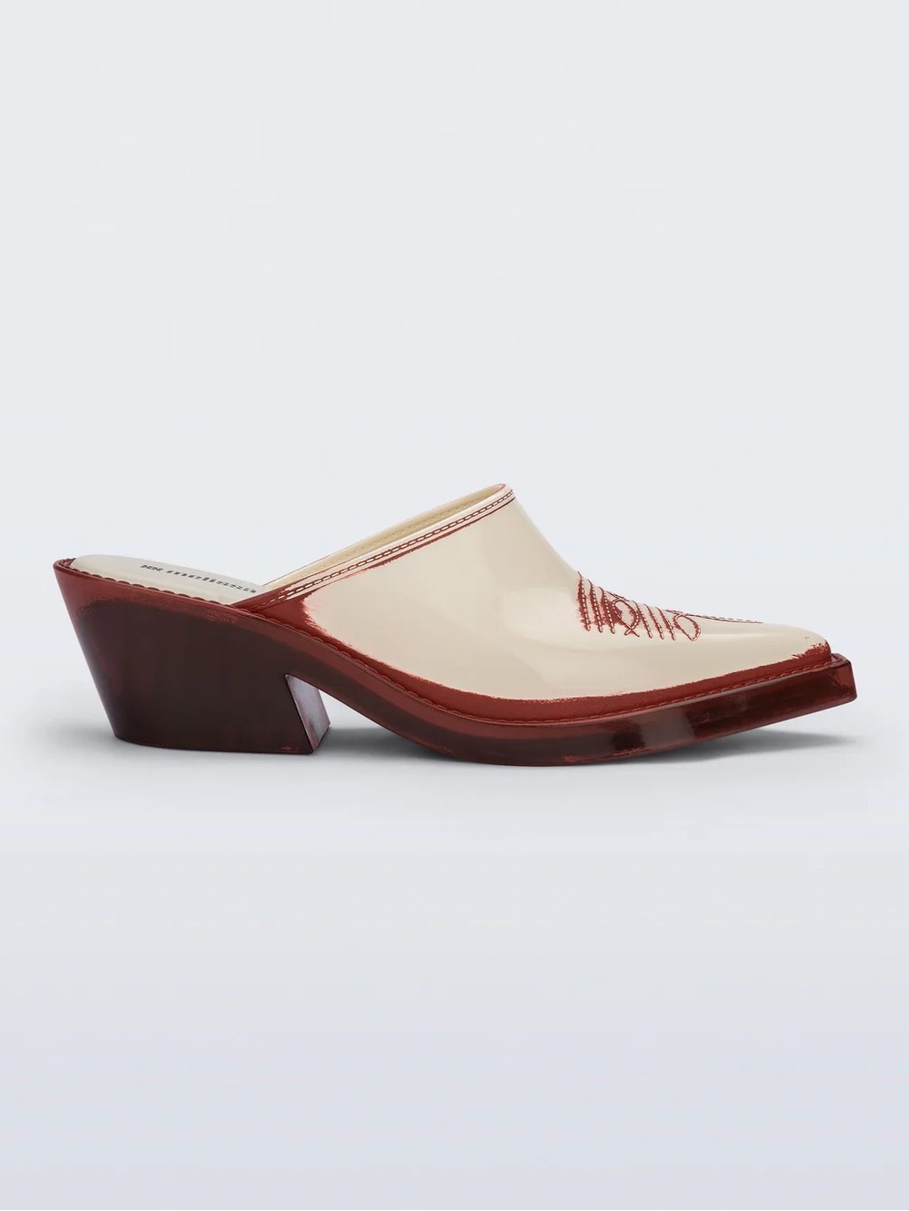 Melissa The Texas Mule in Red/Beige